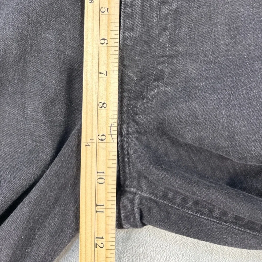 True Religion Jeans Mens 36 Ricky Relaxed Straight Black Faded Denim EUC